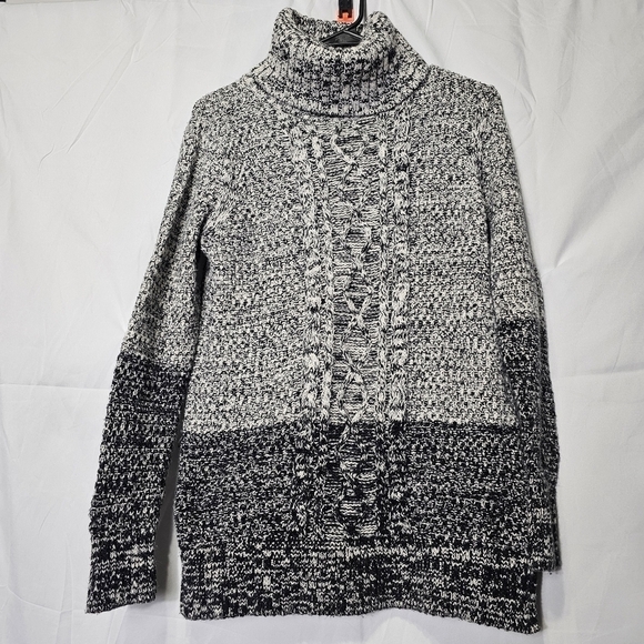 Banana Republic wide knit front design cowl neck sweater - Picture 1 of 5